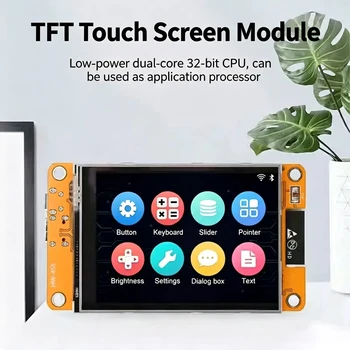 ESP32 2,8 Zoll TFT Touch-Display-Board 240x320 mit LVGL, WiFi Bluetooth WROOM Modul
