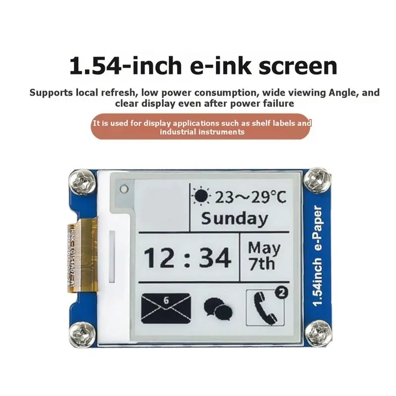 LA-SPI E-Ink E-Paper-Bildschirm-Anzeigemodul 1,54 Zoll für Arduino – Bild 2