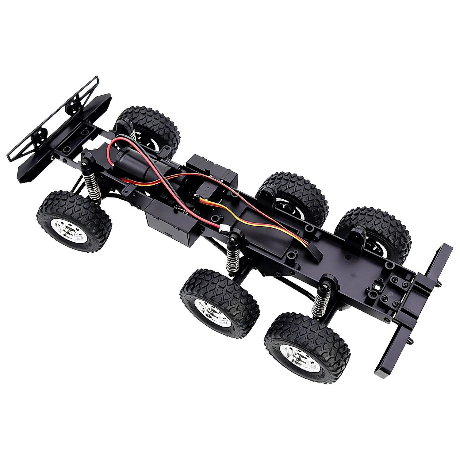 6WD-Chassis mit Doppelgeschwindigkeitsgetriebe, 370-Motor, Servo-Achse und Stoßdämpfern für Trx4m JJRC C8823