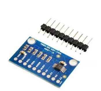 I2C ADS1015 ADS1115 16-Bit-ADC-4-Kanal-Modul mit programmierbarem Verstärker 2,0 V bis 5,5 V RPi