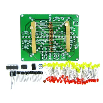 Elektronisches DIY-Kit Blitzlicht-Kits 73 leds rot gelb zweifarbig blinkendes Löten Übungs platine