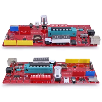 Atmega328P Entwicklungsboard Plus Rich Multifunktion mit Summer / KNOB Sensor / 4-stelliges Display / RTC