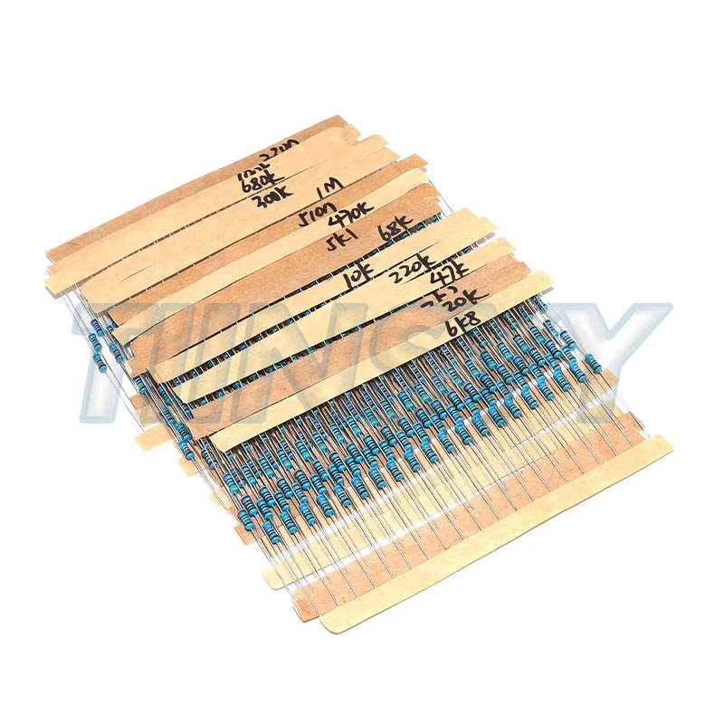 Metallfilm-Widerstands-Set, sortiertes Kit, 30 Werte (600 Stück) – Bild 6
