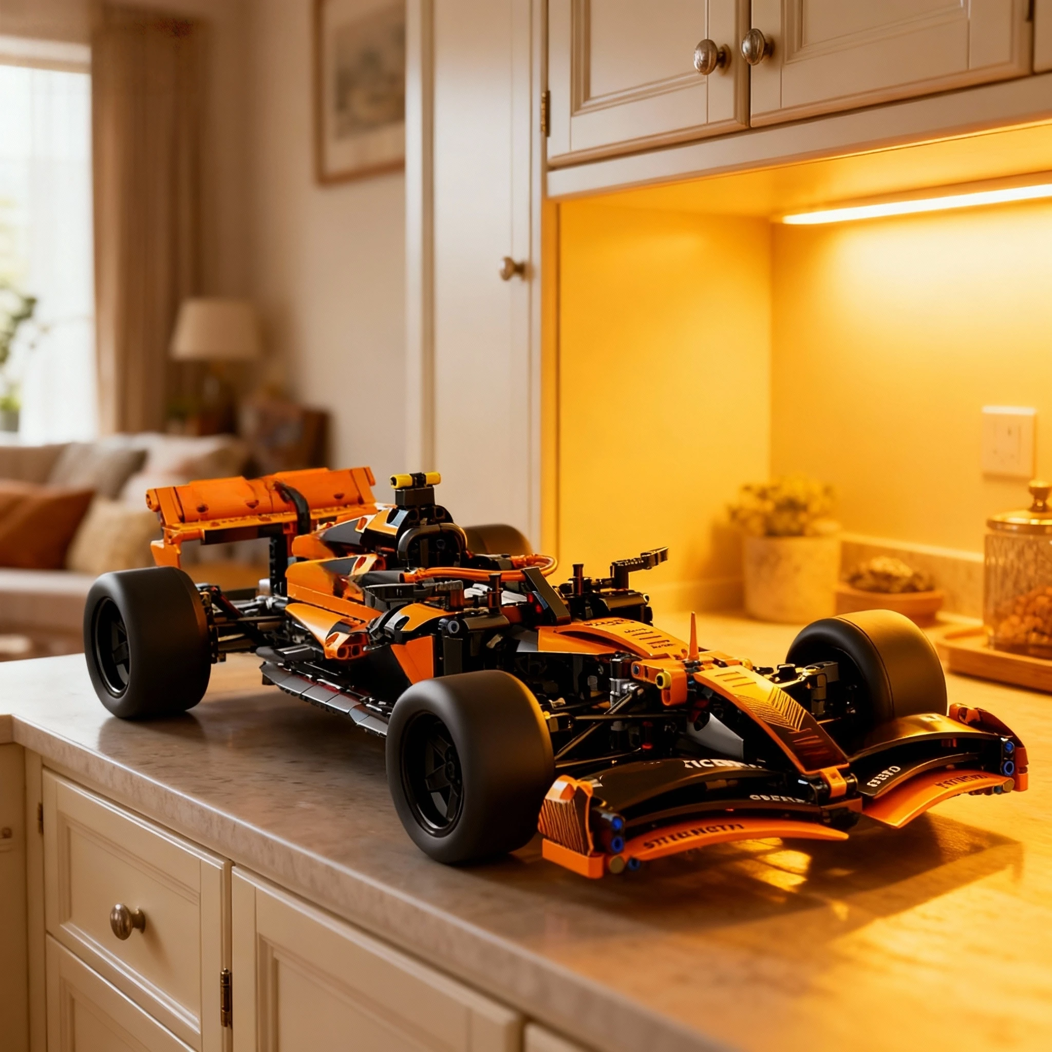 1200+ Teile Rennwagen-Baukasten, 1:10 Maßstab Formel-Modellbausatz | – Bild 4