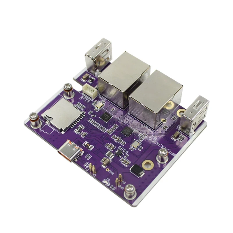 Raspberry Pi Zero 2W Dual Network Erweiterungs karte USB Hub Erweiterungs dock RJ45 Ethernet Hub Modul
