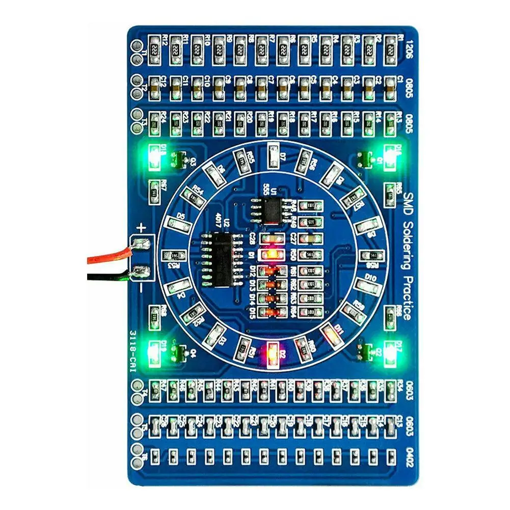 Löten Praxis SMD Leiterplatte LED Elektronik SMT Komponenten DIY PCB – Bild 6