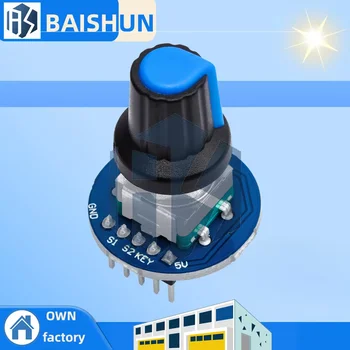 Drehgebermodul für Arduino Brick Sensor-Entwicklung Runder Audio-Drehpotentiometer-Knopf EC11