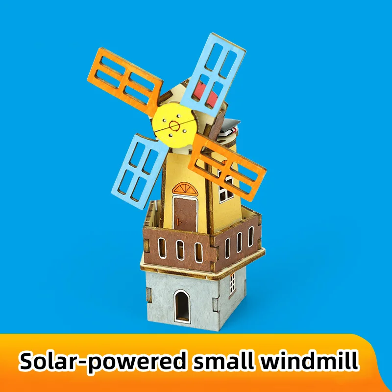 DIY Solar Windmühle Wissenschaft DIY Physik Lernspielzeug Kit für Kinder Modell 2-in-1 Solar Power Technologie