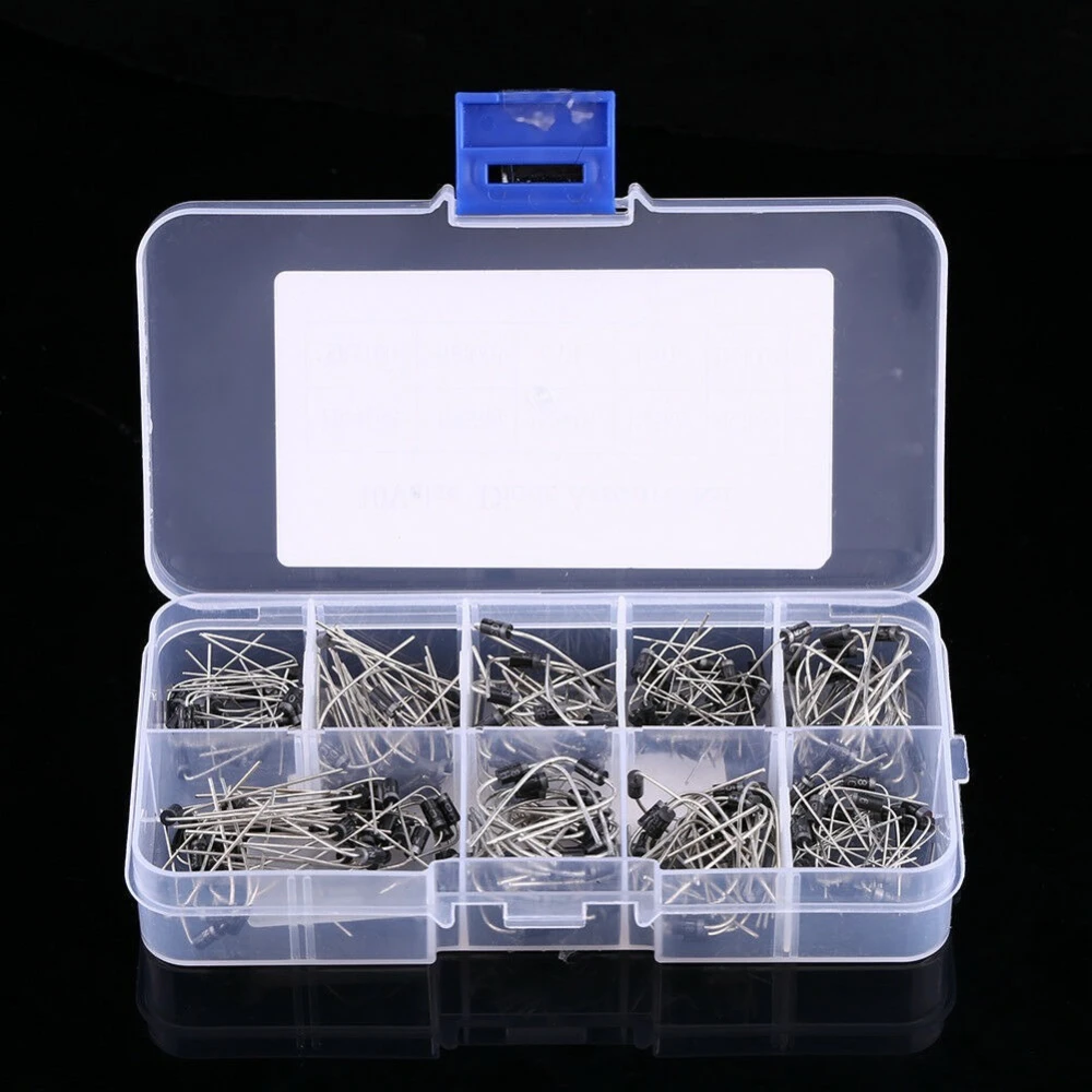 10 Werte Gleichrichterdioden-Sortiment-Set 1N4001 1N4002 (200 Stück) – Bild 6