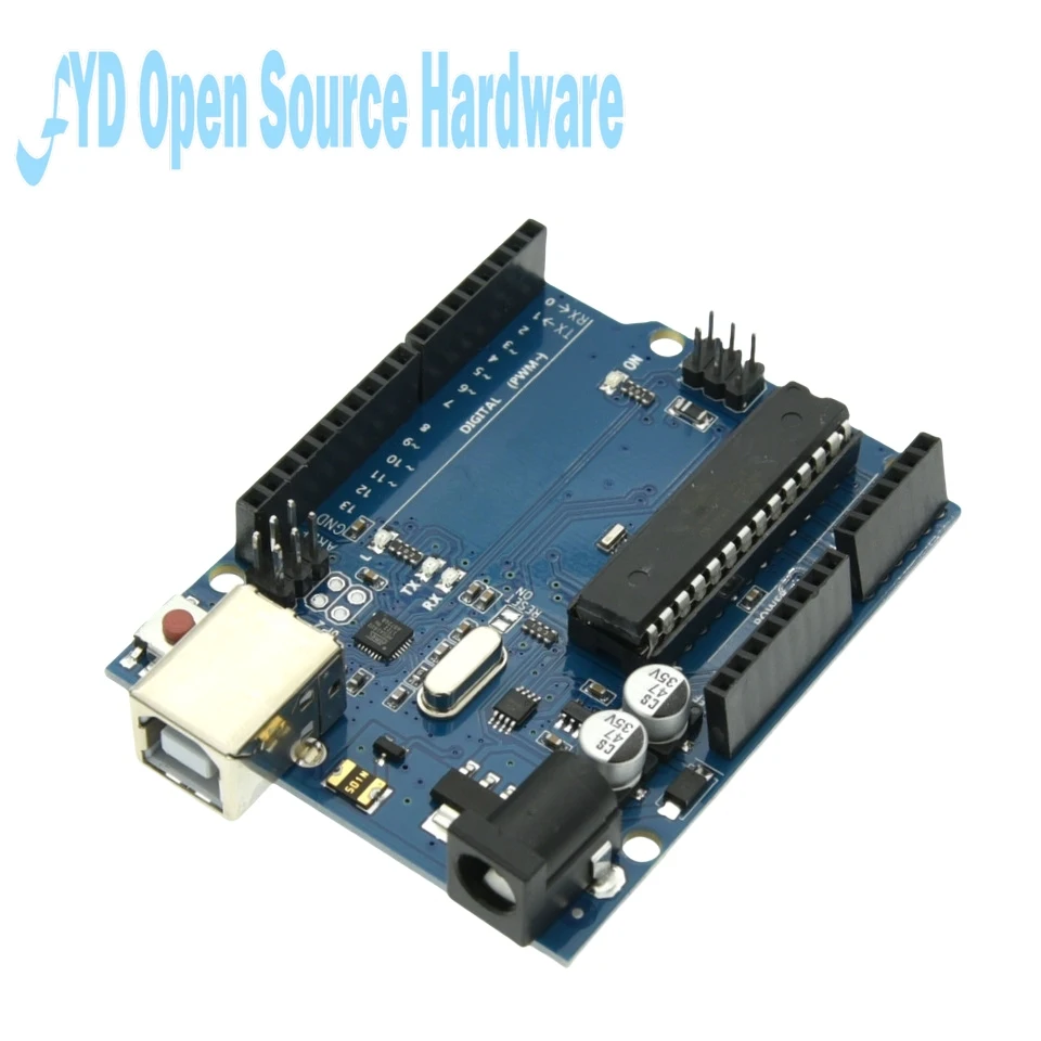 Entwicklungsboard mit ATMEGA16U2 und ATMEGA328P Chips + USB-Kabel – Bild 3
