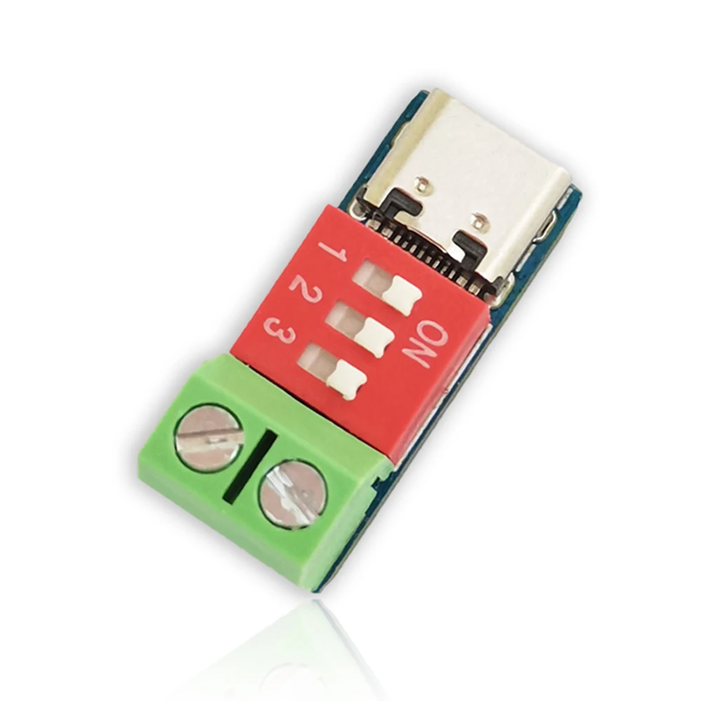 USB-C PD Trigger Board Modul PD/QC Decoy Board Schnellladung USB Typ-C auf 12V Hochgeschwindigkeitsladegerät