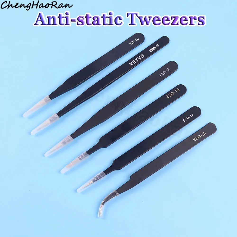 Antistatische ESD-Pinzette, Elektronik-Reparaturwerkzeuge für die Reparatur, elektronische Komponenten