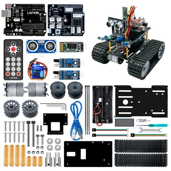 Smart Tank Robot Car Kit für Arduino für UNO DIY Robotic Kit Bildung Lernset mit Tutorial Kinder Geschenk
