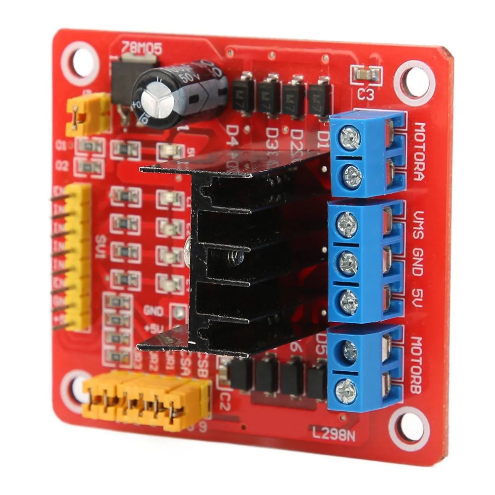 L298N Schrittmotor-Treibermodul 5V-35V 2A DC-Motorsteuerplatine – Bild 3