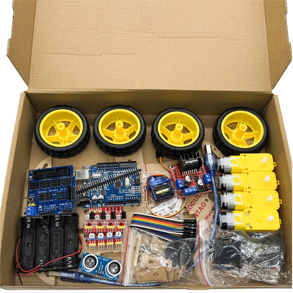 4WD Elektronisches Smart-Car-Kit für Arduino R3 Board – Bild 2