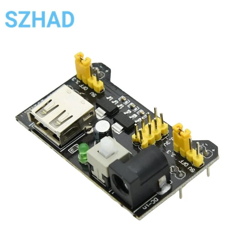 Mb102 löt freies Steck brett Netzteil modul 3,3 V/5V DIY (10 Stück) – Bild 2