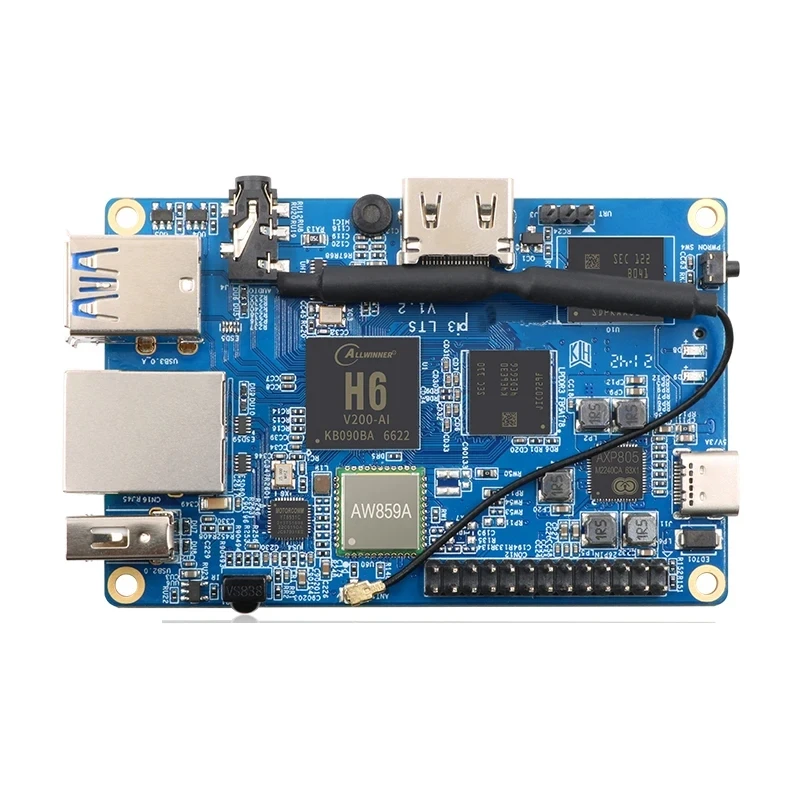 Orange Pi 3 LTS 2G8G EMMC mit HDMI+WIFI+BT5.0, AllWinner H6 SoC – Bild 2