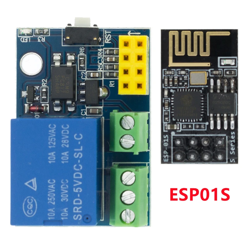ESP8266 ESP-01 ESP-01S 5V WiFi Relais Modul Dinge Smart Home – Bild 3