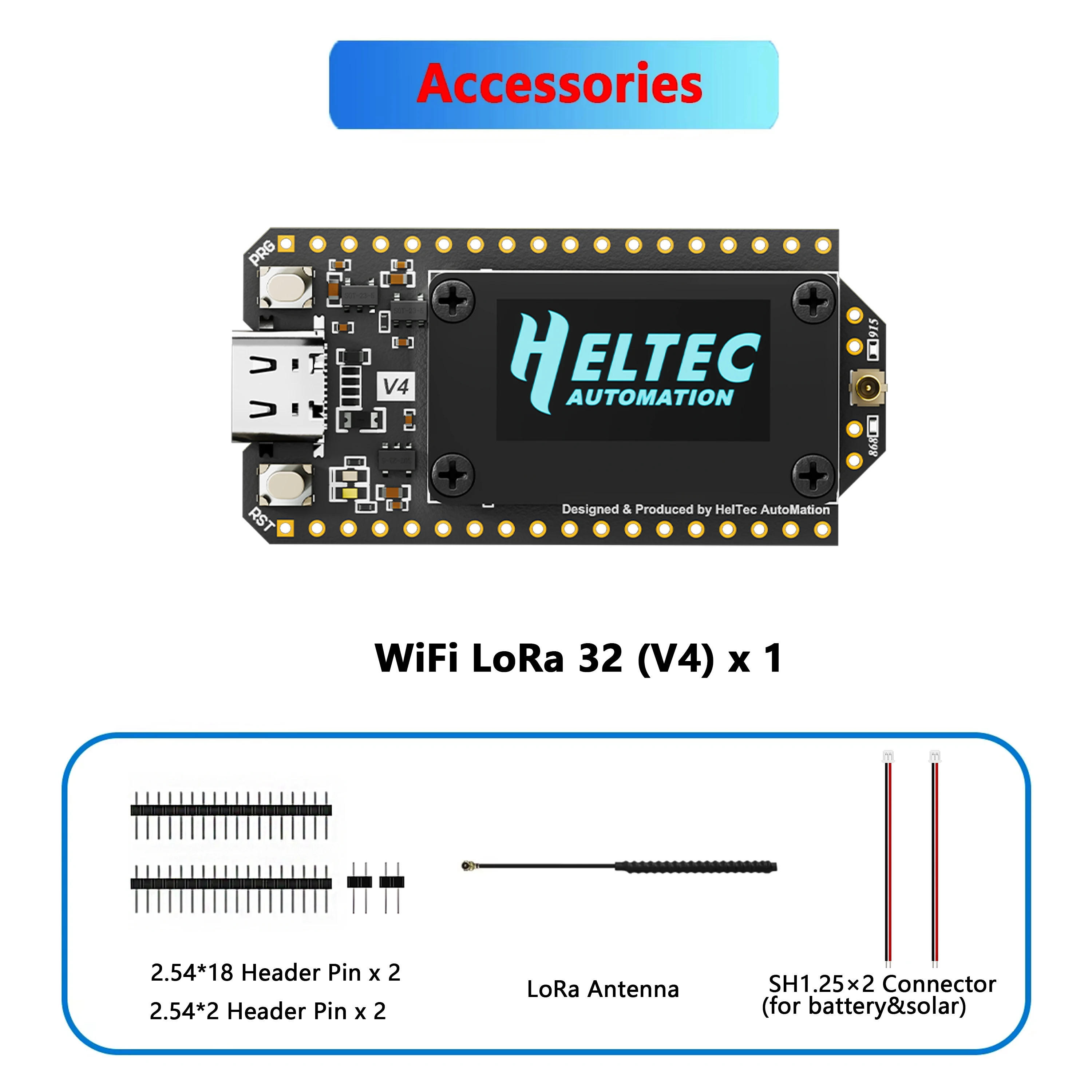 Heltec WiFi LoRa 32 V4.3 863-928MHz ESP32S3+SX1262 BLE LoRa Node – Bild 6
