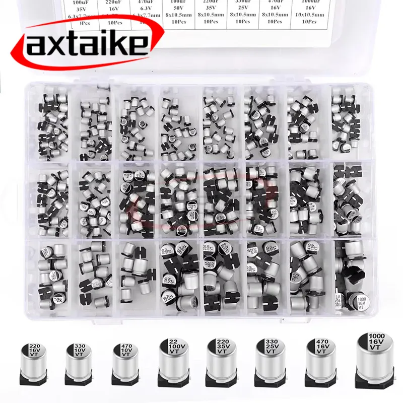 1 UF ~ 1000 UF 10 V 16 V 25 V 35 V 50 V 100 V 24 Wert 47 uF 680 uF (400 Stück)