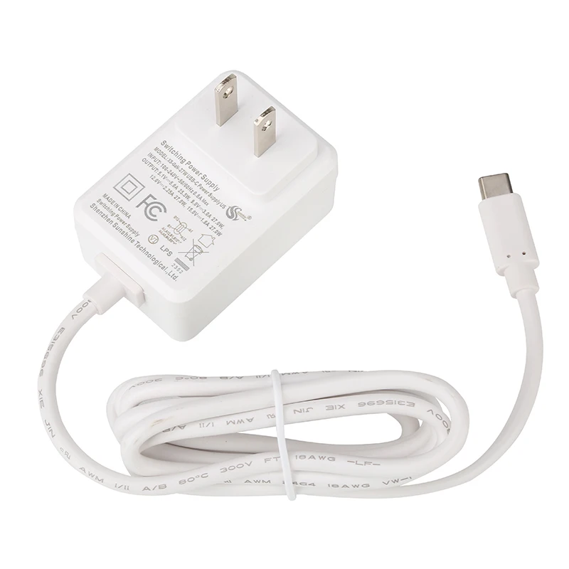 27W USB Typ-C Netzteil 5,1V 5A Kompatibel mit PD-Ladung EU US UK – Bild 5