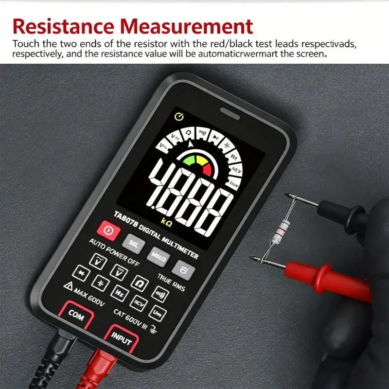 Digitales Multimeter, elektrisches Messgerät für Haushalte, elektrische Prüfung mit LCD-Display