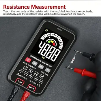 Digitales Multimeter, elektrisches Messgerät für Haushalte, elektrische Prüfung mit LCD-Display