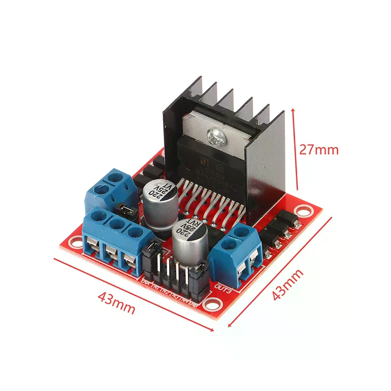 L298N DC-Motortreibermodul L298N Schrittmotor Smart Car Roboter – Bild 6