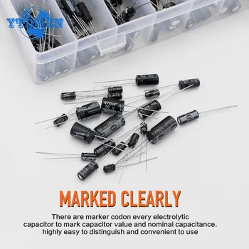 Elektrolytkondensator-Sortiment-Set, 15/24/25 Werte, 10-50 V, Mix