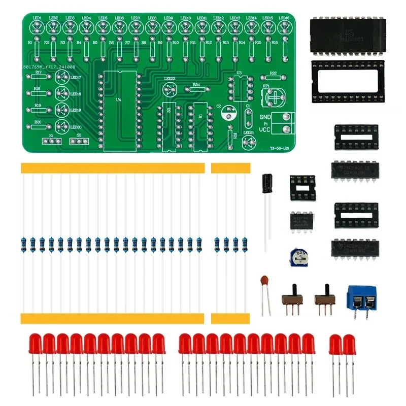 LED Chaser Kit - DIY-Lötübungsset mit allen Komponenten – Bild 3