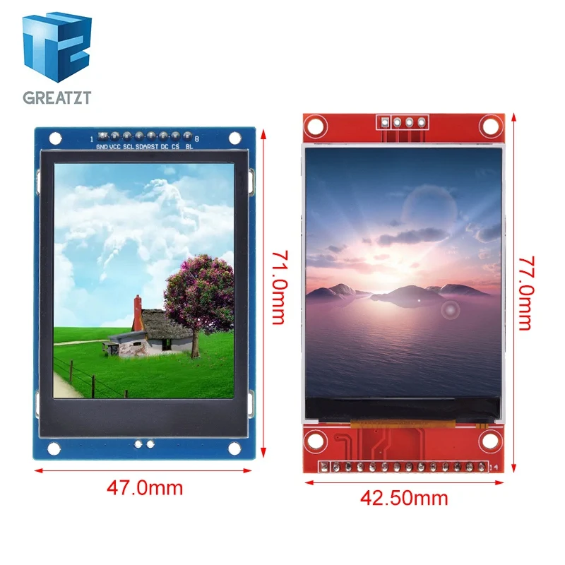 2,4 Zoll 240x320 SPI TFT LCD Serielles Port-Modul 5V/3,3V PCB-Adapter – Bild 2