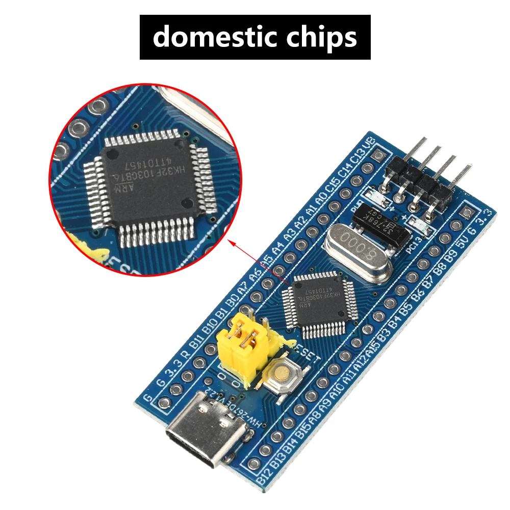 STM32F103C8T6 STM32 Minimum System Development Board Learning Core Board mit Typ-C-Anschluss