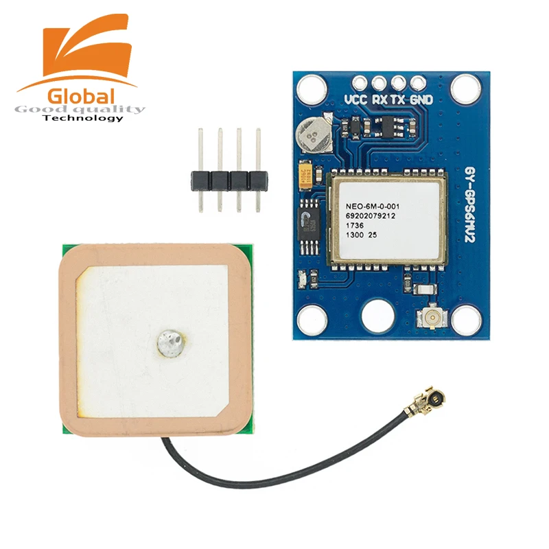 NEO-6M GPS-Modul GY-GPS6MV2 NEO6MV2 Eingebautes EEPROM APM2.5 Antenne 3V-5V RS232 TTL-Board für Arduino Flight