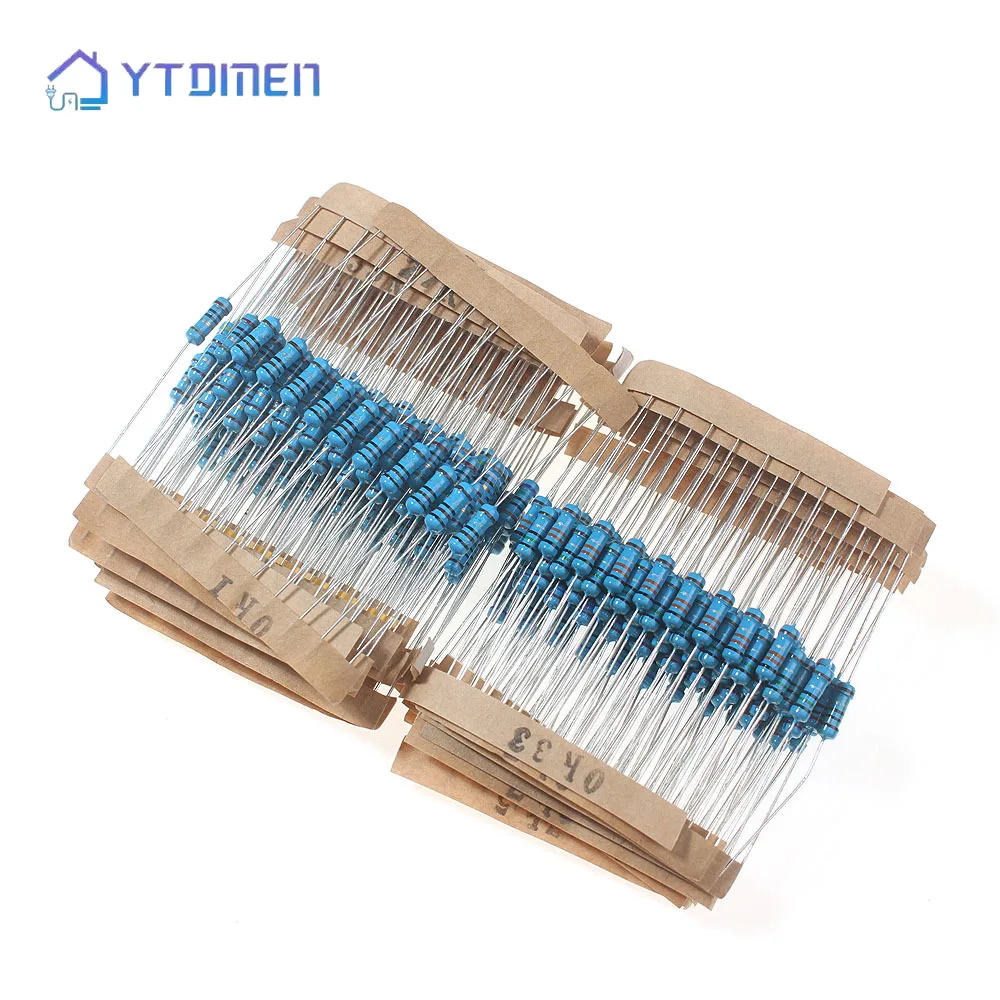 Metallfilm-Widerstandsset 1/2W 1W 30 Werte 0,1R~750R (300 Stück) – Bild 4