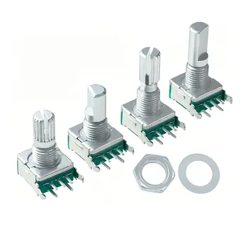 Rechtwinklige EC11 360-Grad-Drehgeber mit Schalter, Audio-Digital-Potentiometer, 15 mm, 20 mm (5 Stück)