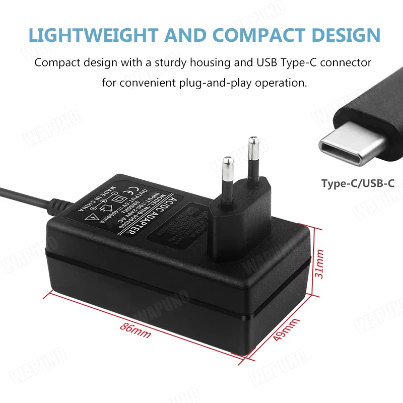 5V 4A USB Typ-C Netzteil 20W AC-Adapter für Raspberry Pi 4 Modell B – Bild 6