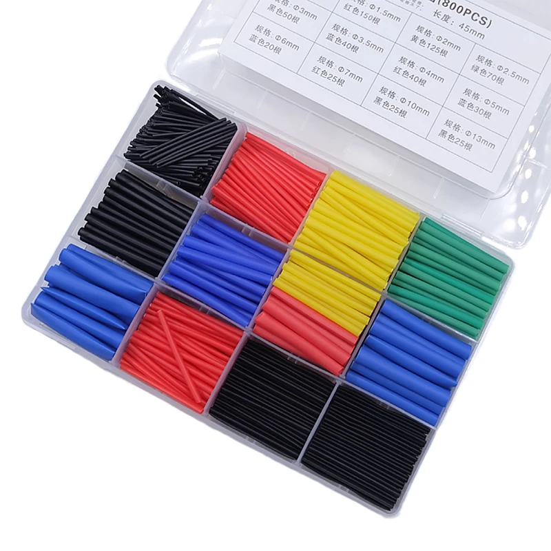 Schrumpfschlauch-Kit 127-800 stücke Isolation hülse thermo resistentes – Bild 6