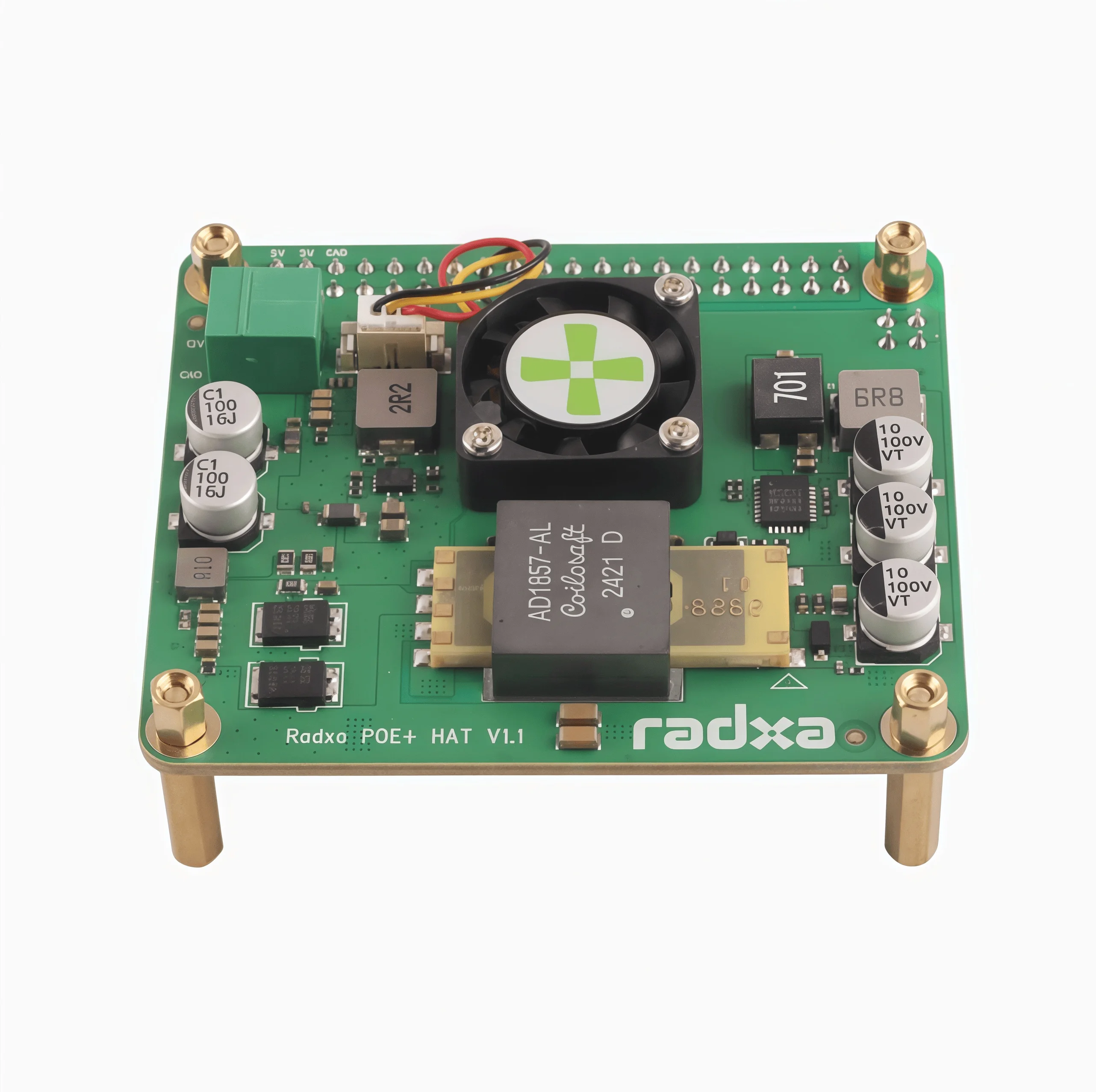 Radxa 25W POE Ethernet-Stromversorgungsmodul unterstützt ROCK 5B+/3 Serie/5A und andere SBCs