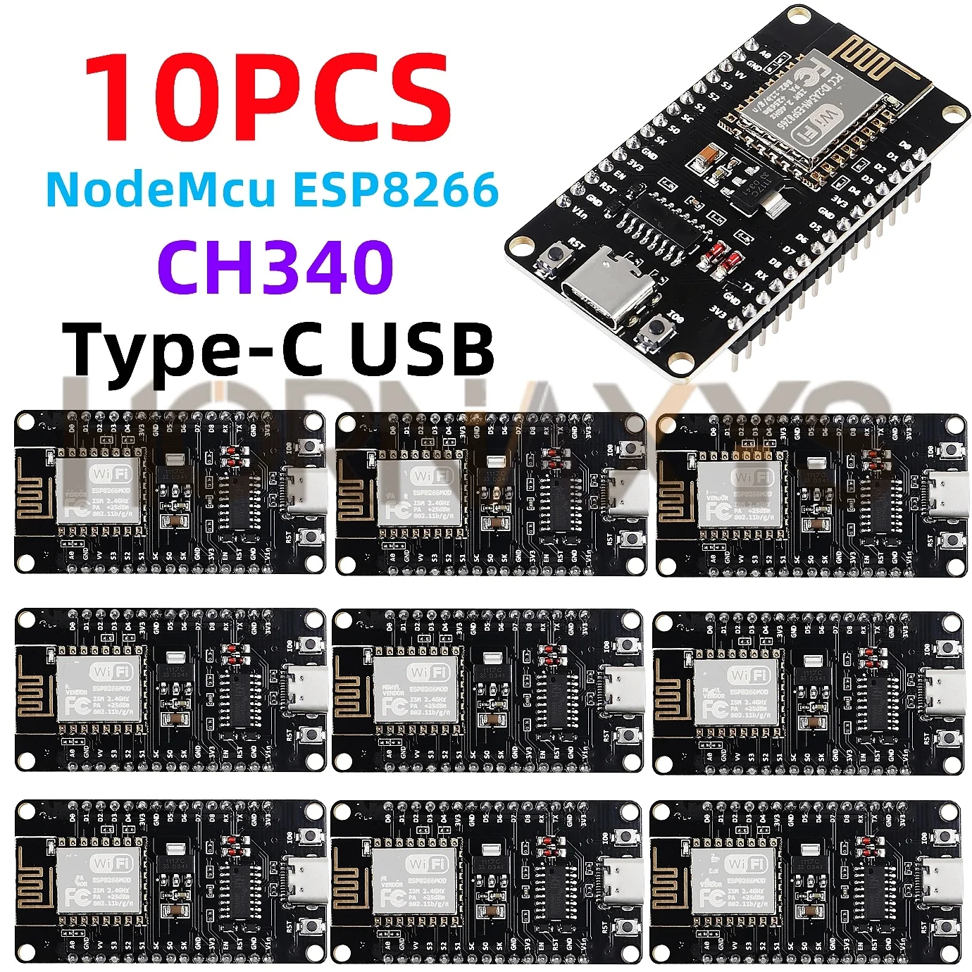 ESP8266 NodeMCU LUA CH340 ESP-12E WiFi Internet Development Board 4M – Bild 4