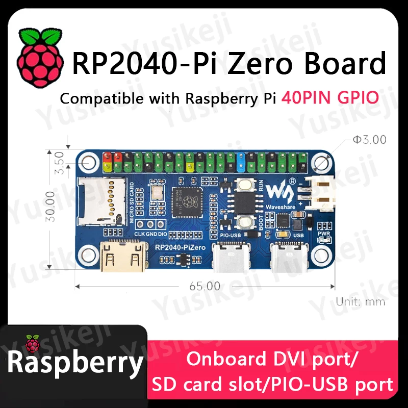 RP2040-Pi Zero Development Board 16 MB Flash Python Programmierboard – Bild 4