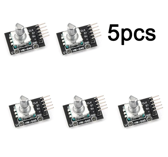 KY-040 360 Grad Drehgeber modul Dreh potentiometer Analog knopf Modul 6mm ohne Gewinde mit Knöpfen (5 Stück)