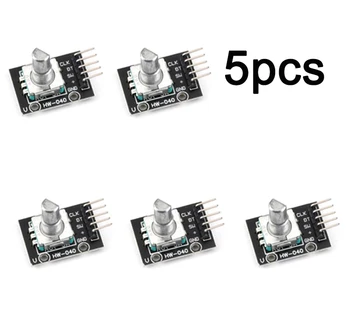 KY-040 360 Grad Drehgeber modul Dreh potentiometer Analog knopf Modul 6mm ohne Gewinde mit Knöpfen (5 Stück)