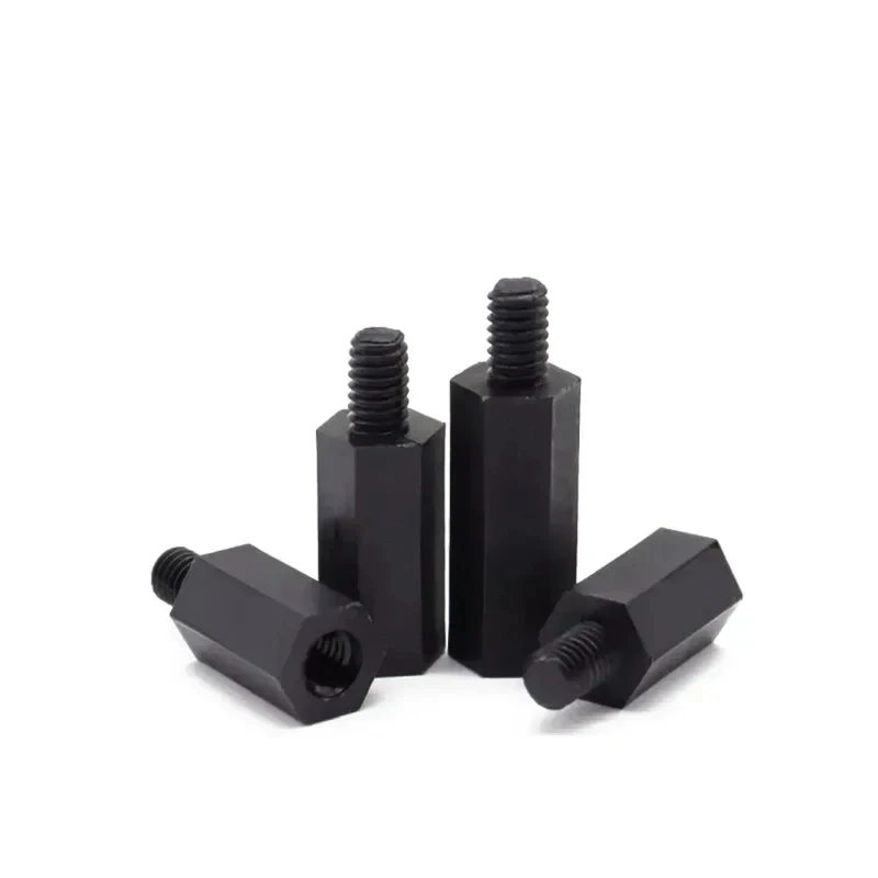 M2 bis M6 Schwarzer Sechskant-Nylon-Abstandshalter – Bild 4