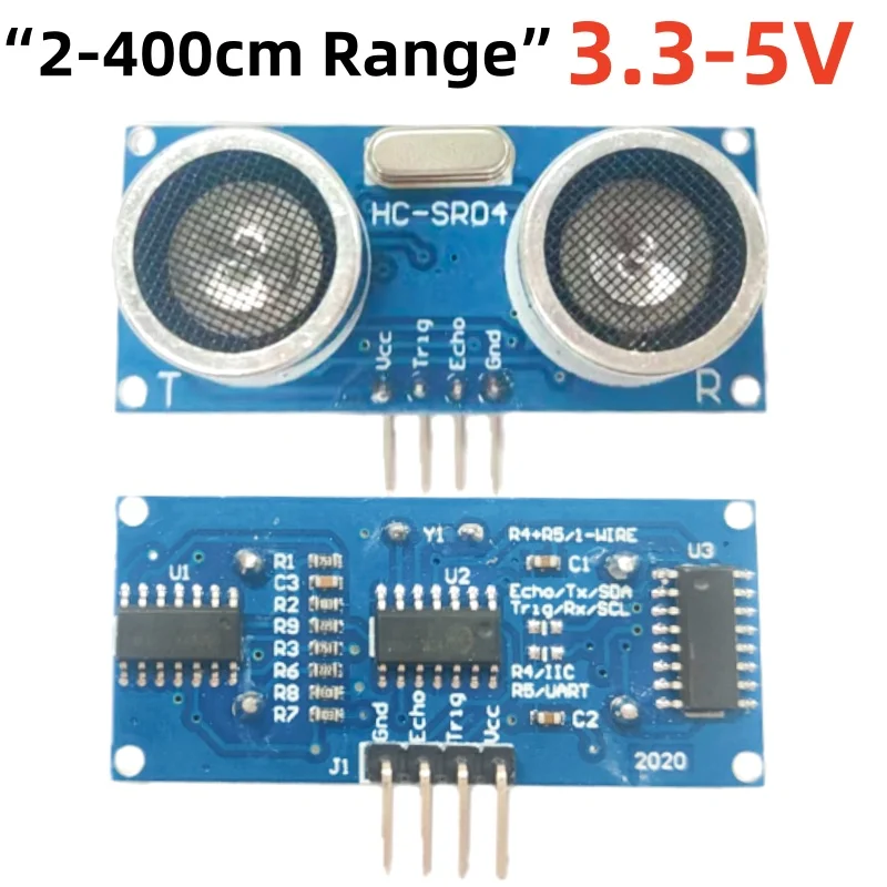 HC-SR04 Ultraschallsensor 2-400 cm Abstandsmodul 3,3-5 V für Arduino Raspberry Pi DIY-Elektronik