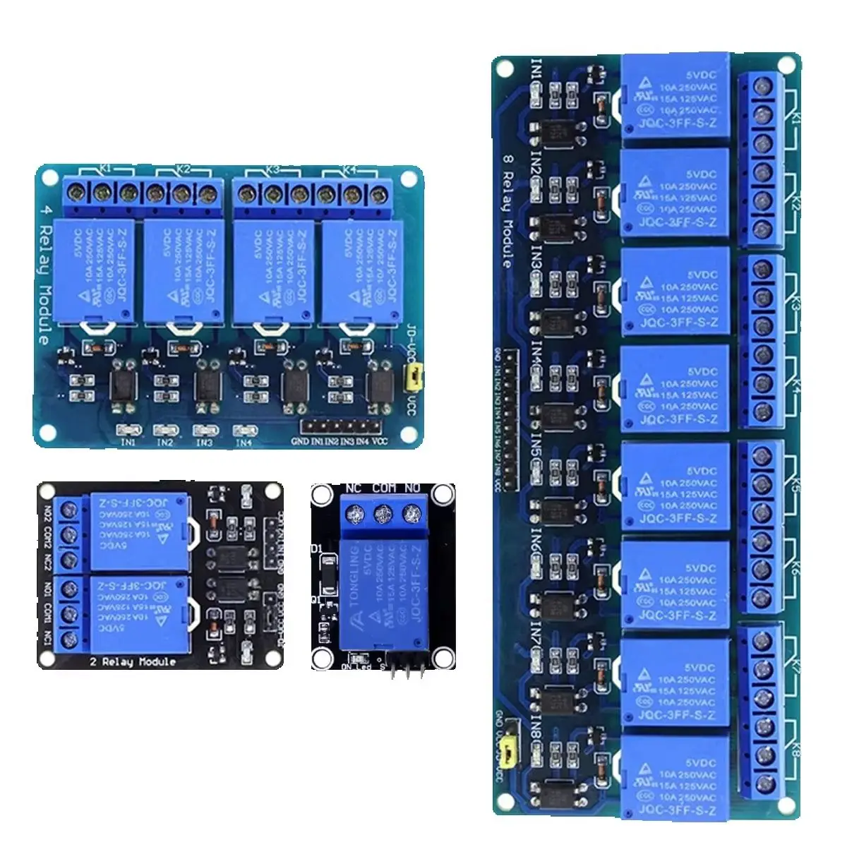Relais 5V/12V 1 2 4 6 8-Kanal-Relaismodul Raspberry-Relais mit Optokoppler für Arduino Raspberry Pi