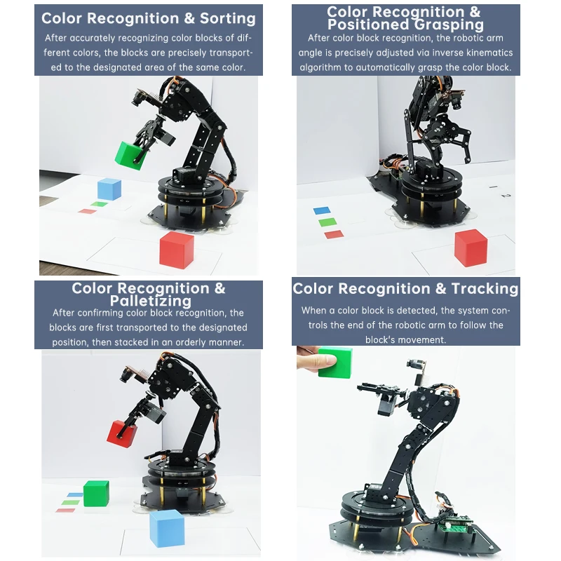 6-DOF Roboterarm mit Greifzange, PS2-Steuerung, Metalllegierung, 20kg – Bild 3