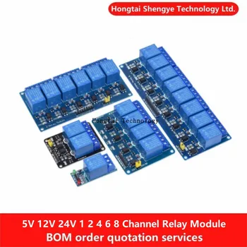 5V 12V 24V 1 2 4 6 8-Kanal-Relaismodul mit Optokoppler-Ausgängen 1 2 4 6 8-Kanal-Relaismodul