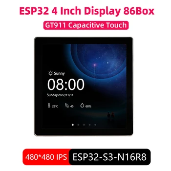 ESP32-Entwicklungsplatine, 4-Zoll-IPS-Touchscreen, WiFi BT für Arduino LVGL IOT ESP32-S3 Smart Display 86 Box