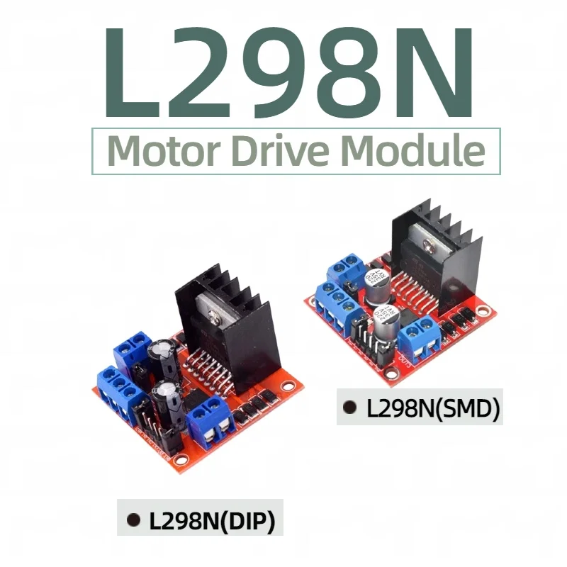 L298N Treiberplatinen-Modul L298N Schrittmotor Smart Car Roboter Steckbrett Hochleistungs-L298 DC-Motortreiber