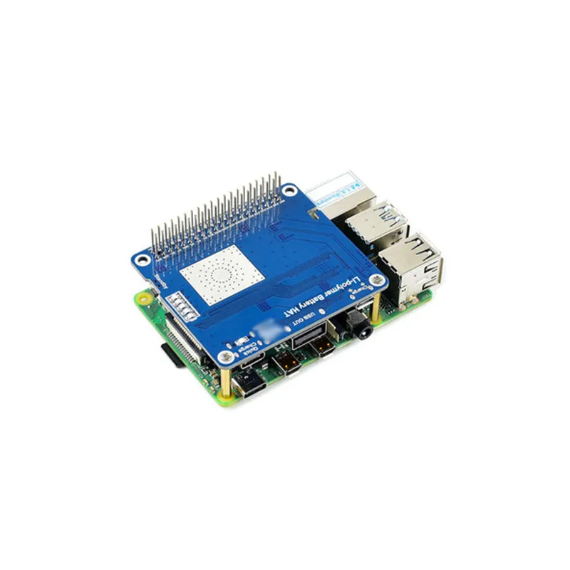 Raspberry Pi UPS Netzteil-HAT - 5V Lithium-Batterie-Erweiterungsplatine mit Ladefunktion für 4B/3B+